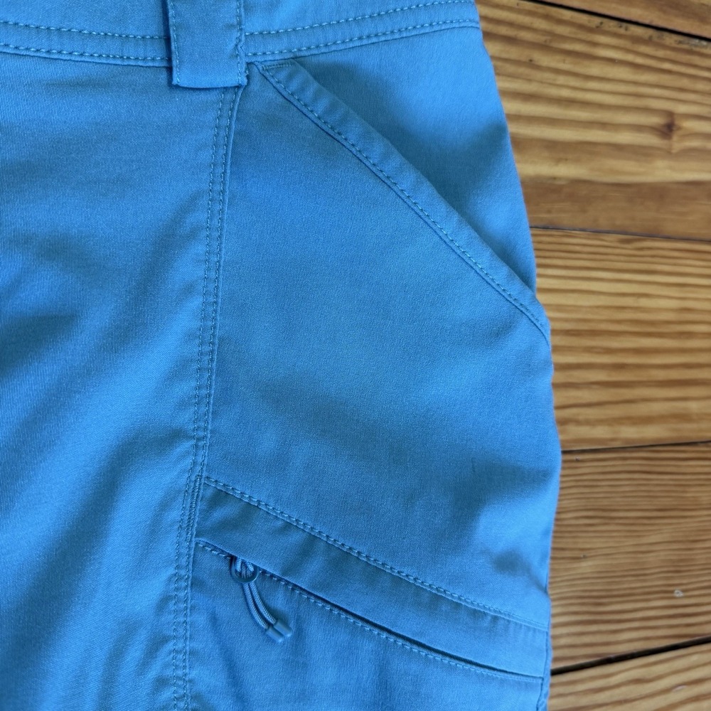 Duluth Trading Dry on the Fly Skort Women's 4 Skirt Shorts Sage Green Cargo - Picture 3 of 13